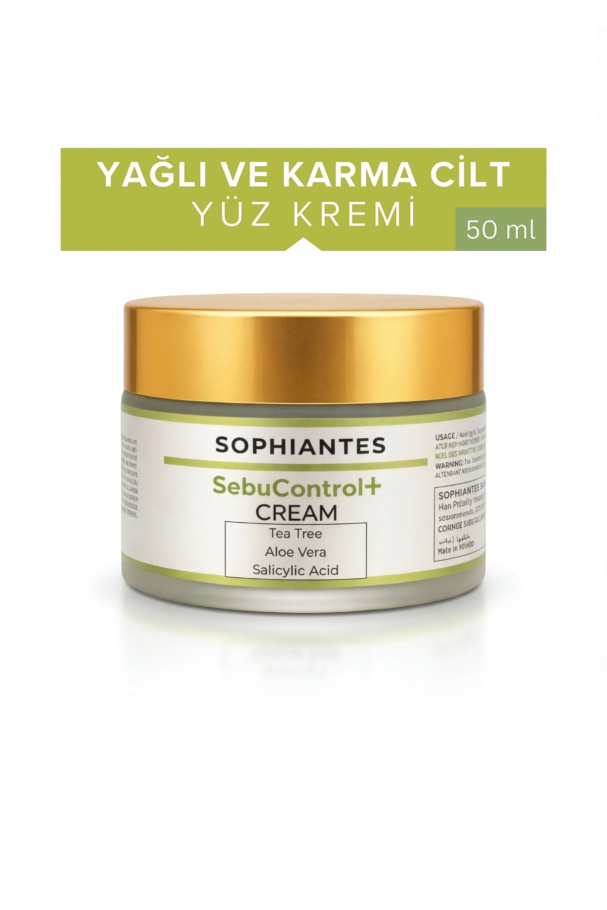 SOPHIANTES | SebuControl+ Cream – Yağlı Ciltler İçin Sebum Dengeleyici Günlük Bakım Kremi (50 ml)